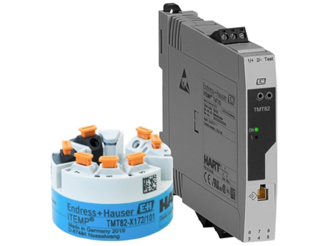 ترانسمیتر دما TEMPERATURE TRANSMITTER TMT82 E+H